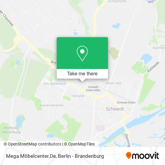 Карта Mega Möbelcenter.De