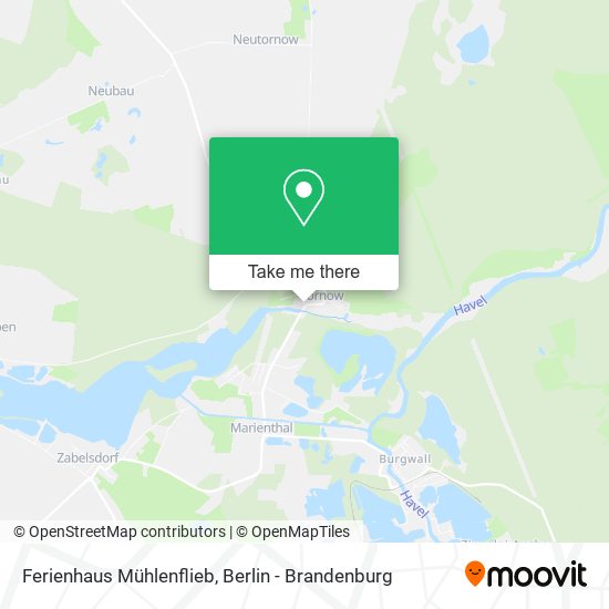 Ferienhaus Mühlenflieb map