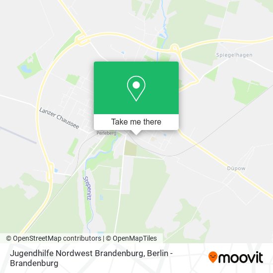 Jugendhilfe Nordwest Brandenburg map