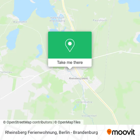 Rheinsberg Ferienwohnung map