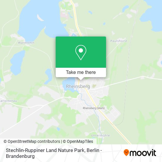 Stechlin-Ruppiner Land Nature Park map