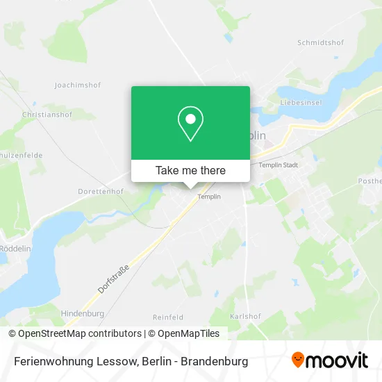 Карта Ferienwohnung Lessow