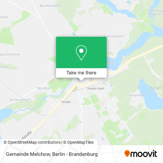 Карта Gemeinde Melchow