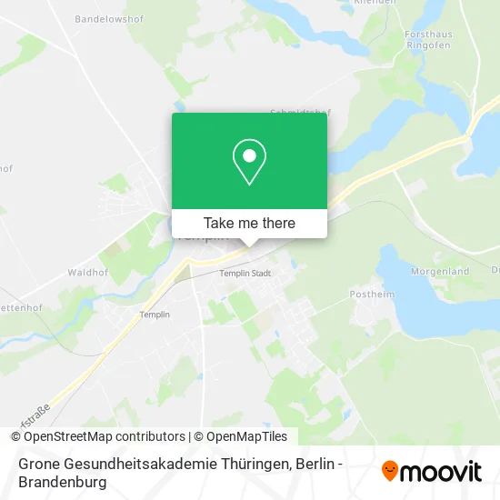 Grone Gesundheitsakademie Thüringen map