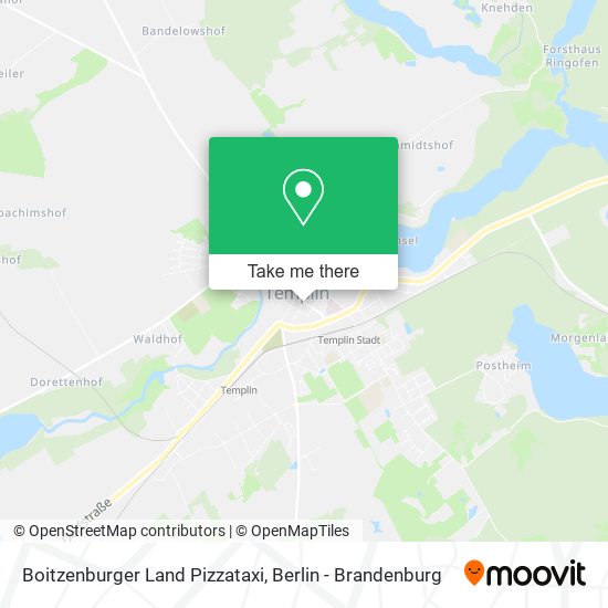 Boitzenburger Land Pizzataxi map