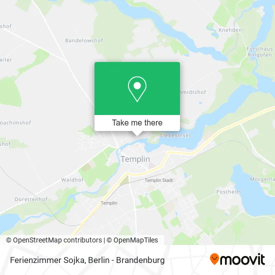 Ferienzimmer Sojka map