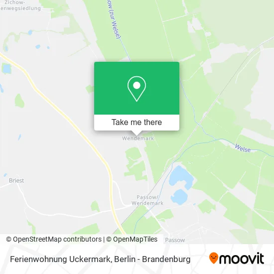 Ferienwohnung Uckermark map