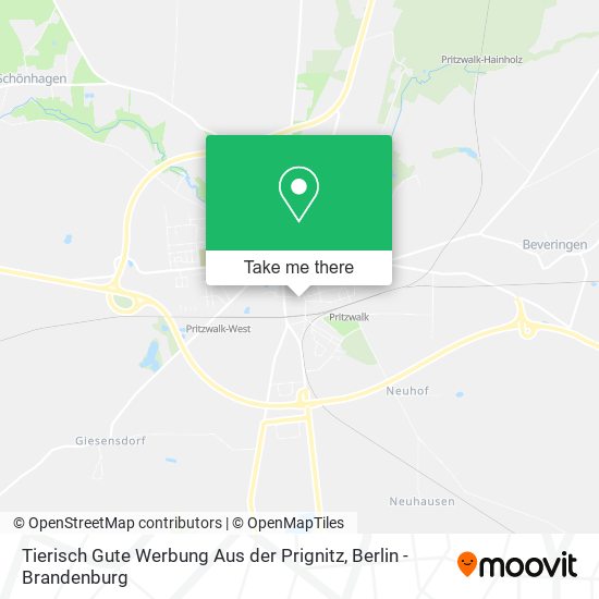 Tierisch Gute Werbung Aus der Prignitz map