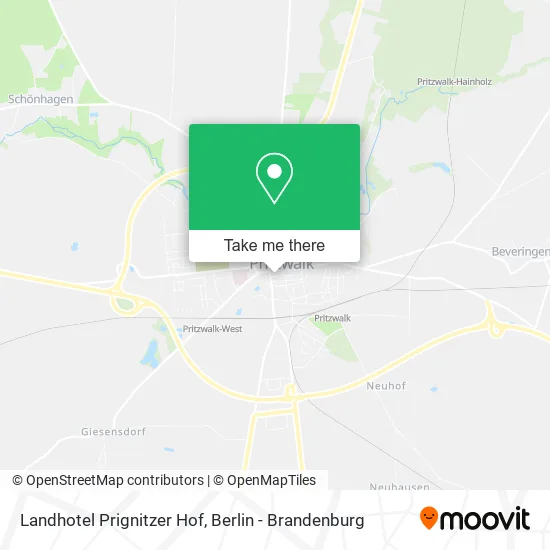 Карта Landhotel Prignitzer Hof