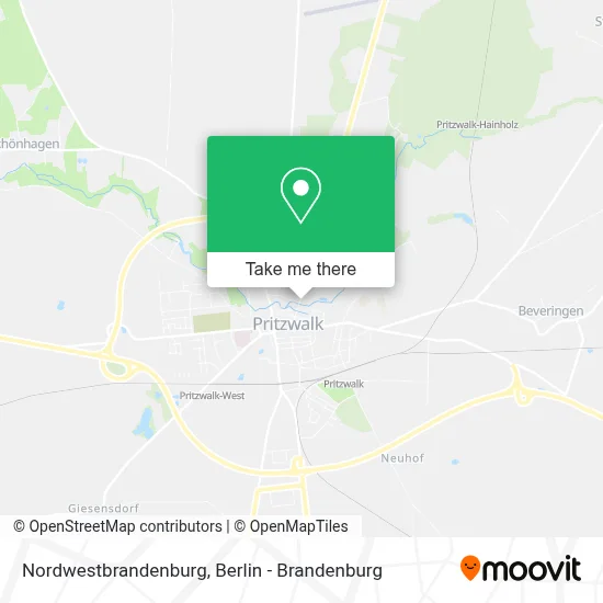 Nordwestbrandenburg map