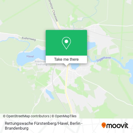 Карта Rettungswache Fürstenberg / Havel