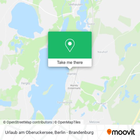 Urlaub am Oberuckersee map