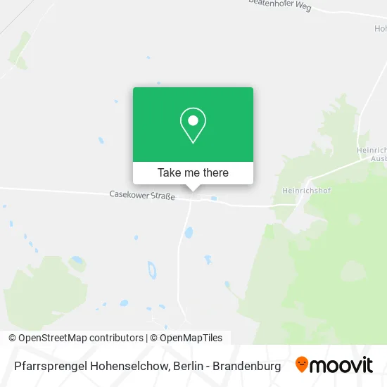 Карта Pfarrsprengel Hohenselchow