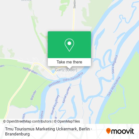 Tmu Tourismus Marketing Uckermark map