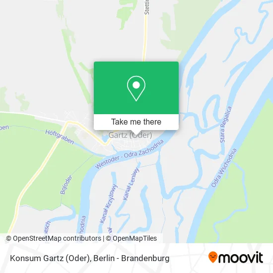Карта Konsum Gartz (Oder)