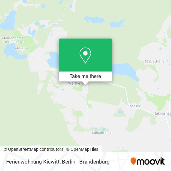 Ferienwohnung Kiewitt map