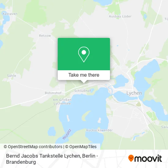 Карта Bernd Jacobs Tankstelle Lychen