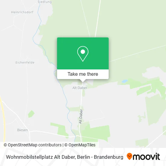 Карта Wohnmobilstellplatz Alt Daber