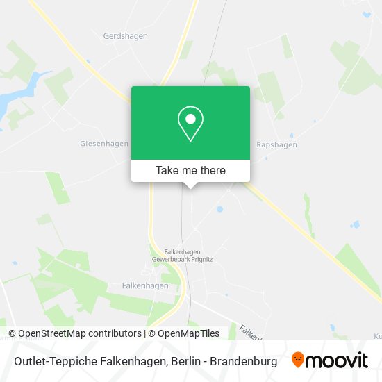 Outlet-Teppiche Falkenhagen map