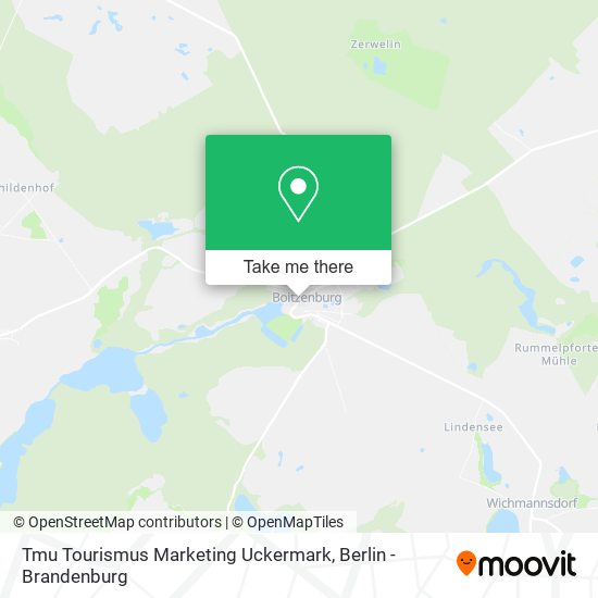 Карта Tmu Tourismus Marketing Uckermark