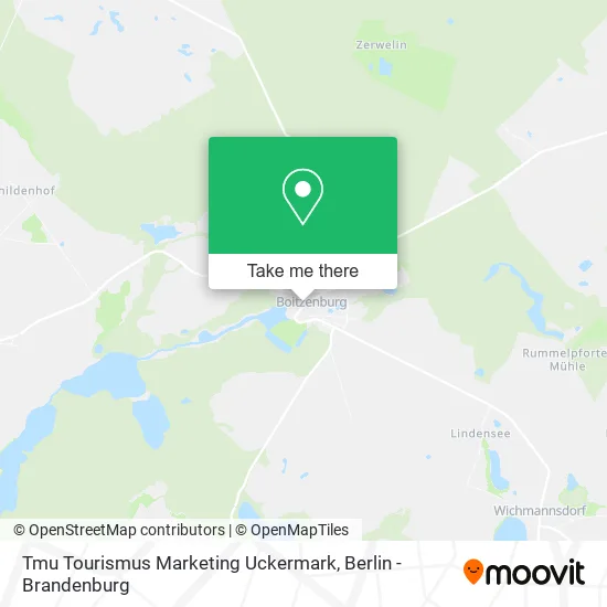 Tmu Tourismus Marketing Uckermark map