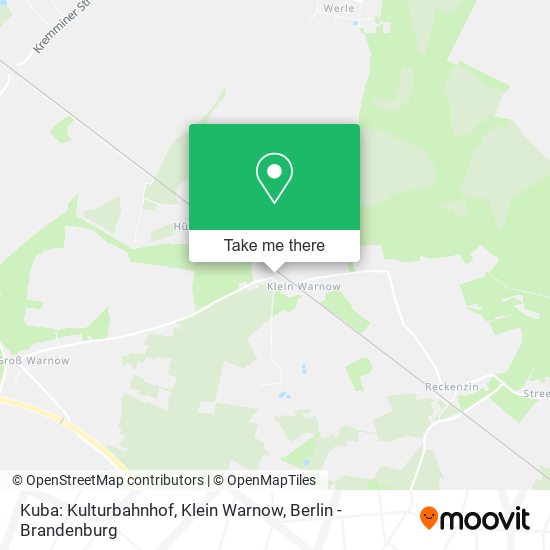 Kuba: Kulturbahnhof, Klein Warnow map