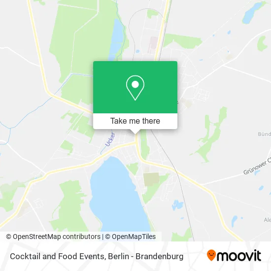 Cocktail and Food Events map