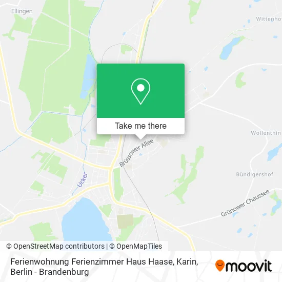 Карта Ferienwohnung Ferienzimmer Haus Haase, Karin