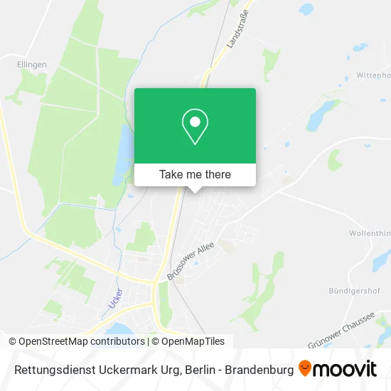 Rettungsdienst Uckermark Urg map