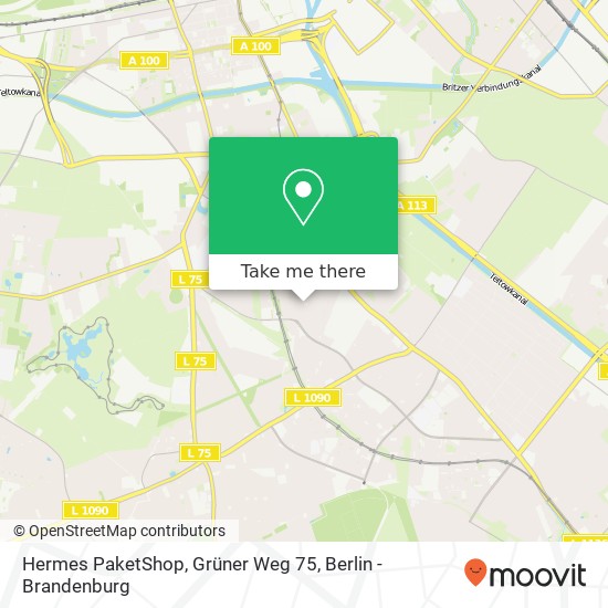 Hermes PaketShop, Grüner Weg 75 map