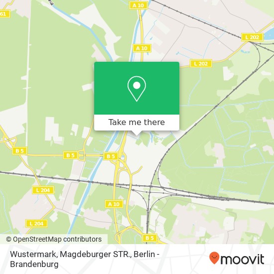 Карта Wustermark, Magdeburger STR.