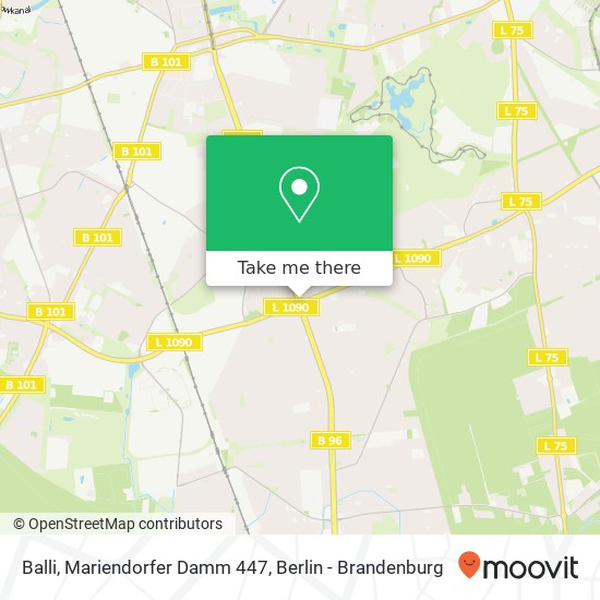 Balli, Mariendorfer Damm 447 map