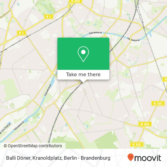 Balli Döner, Kranoldplatz map