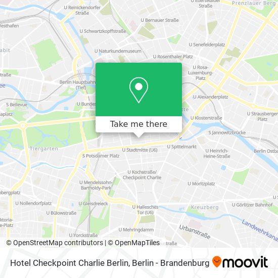 Hotel Checkpoint Charlie Berlin map