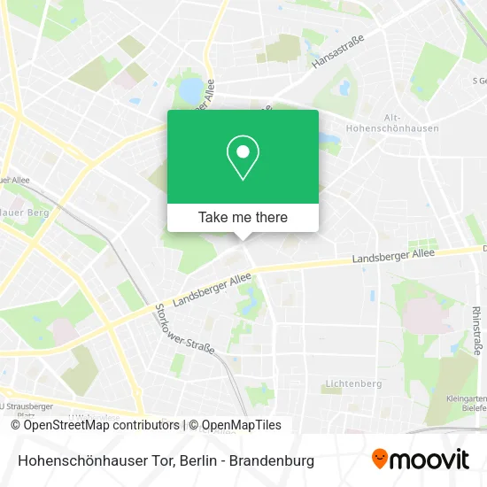 Карта Hohenschönhauser Tor