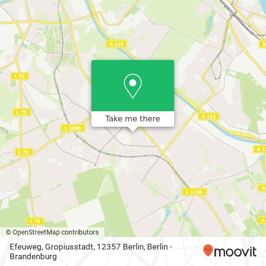 Efeuweg, Gropiusstadt, 12357 Berlin map