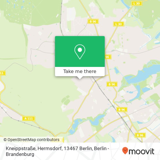 Kneippstraße, Hermsdorf, 13467 Berlin map