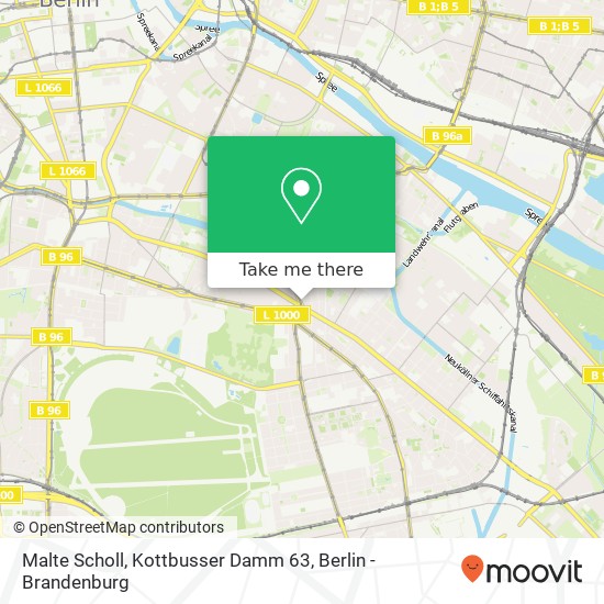 Malte Scholl, Kottbusser Damm 63 map