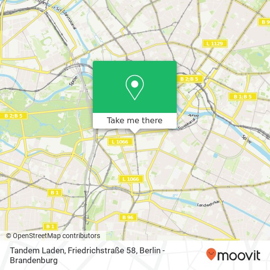 Tandem Laden, Friedrichstraße 58 map