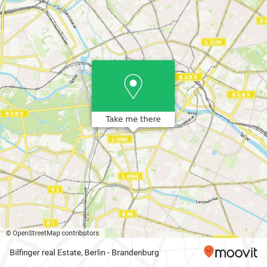 Карта Bilfinger real Estate, Friedrichstraße