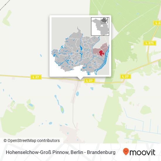 Hohenselchow-Groß Pinnow map