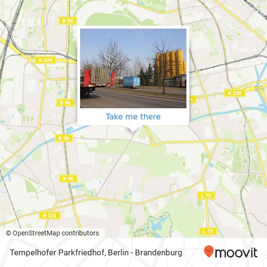 Карта Tempelhofer Parkfriedhof