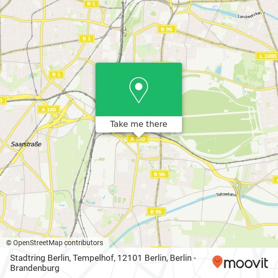 Stadtring Berlin, Tempelhof, 12101 Berlin map