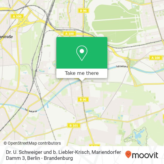 Dr. U. Schweiger und b. Liebler-Krisch, Mariendorfer Damm 3 map