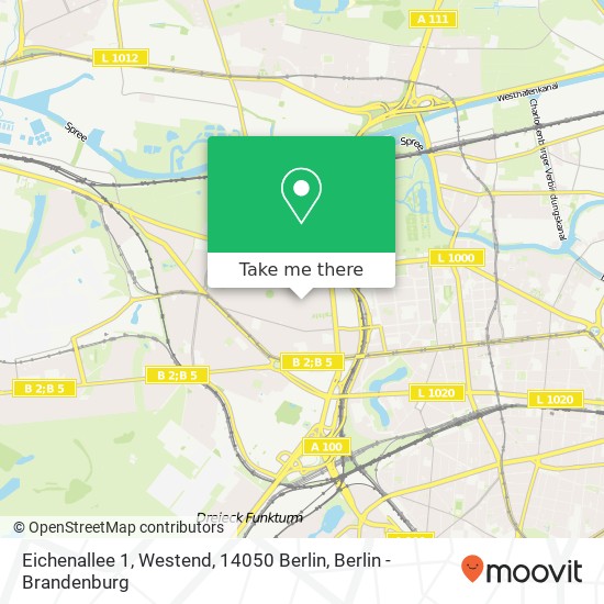 Eichenallee 1, Westend, 14050 Berlin map
