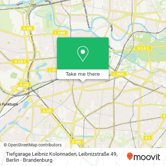 Карта Tiefgarage Leibniz Kolonnaden, Leibnizstraße 49