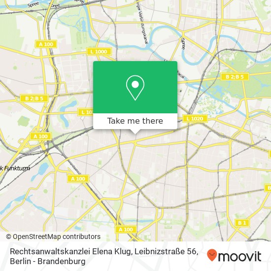 Rechtsanwaltskanzlei Elena Klug, Leibnizstraße 56 map