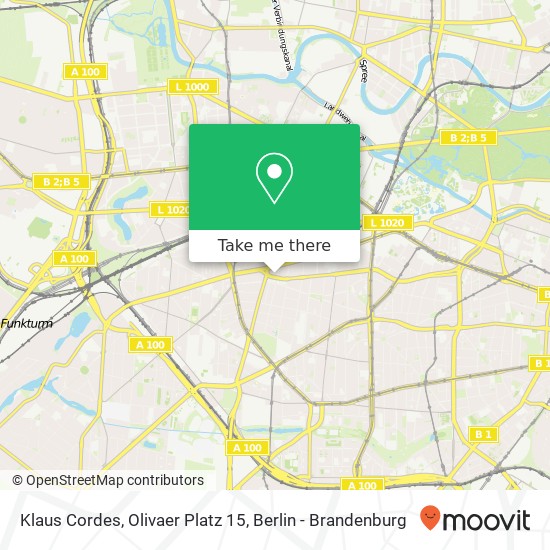 Klaus Cordes, Olivaer Platz 15 map
