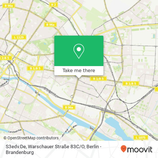 Карта S3edv.De, Warschauer Straße 83C / O