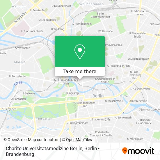 Карта Charite Universitatsmedizine Berlin